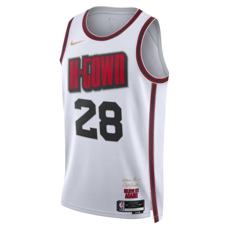 Alperen Sengun Houston Rockets Unisex 2024/25 Swingman Player Jersey - City Edition - White - Image 2