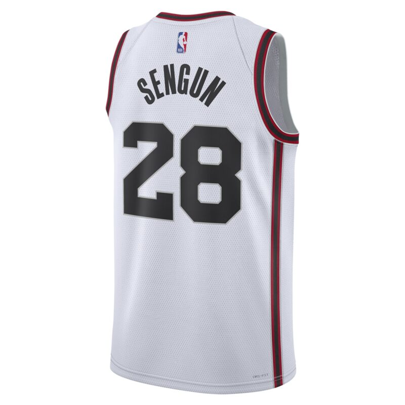 Alperen Sengun Houston Rockets Unisex 2024/25 Swingman Player Jersey - City Edition - White - Image 3