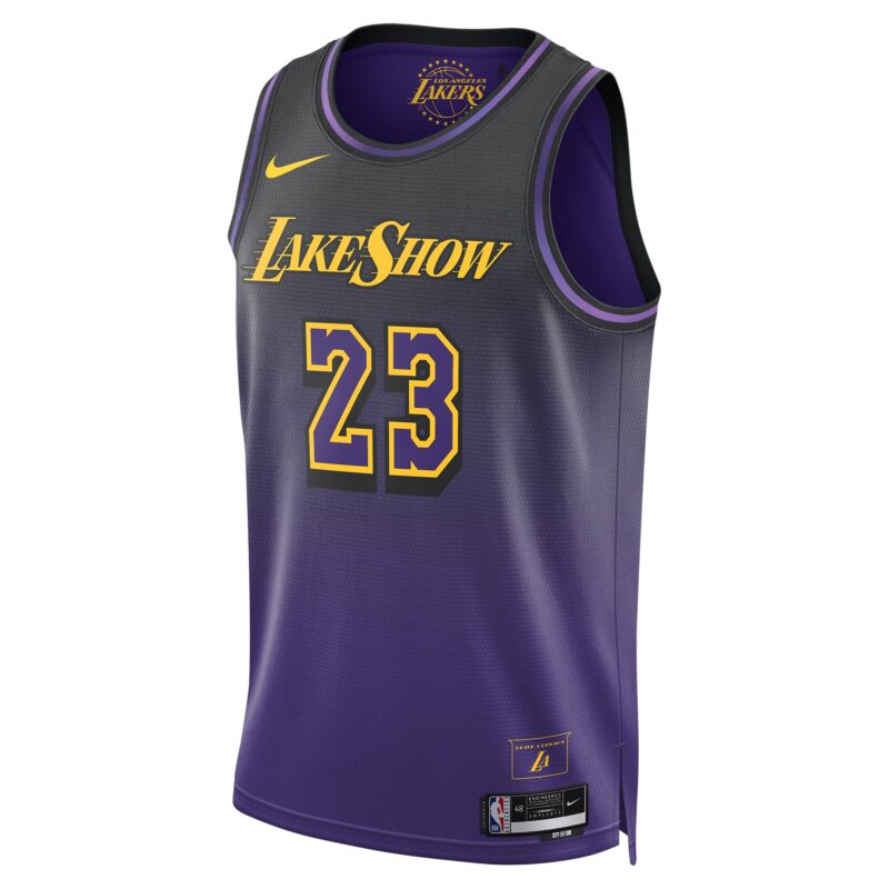 LeBron James Los Angeles Lakers Unisex 2024/25 Swingman Player Jersey - City Edition - Purple - Image 2