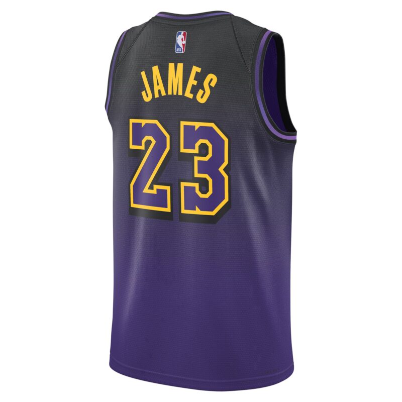 LeBron James Los Angeles Lakers Unisex 2024/25 Swingman Player Jersey - City Edition - Purple - Image 3