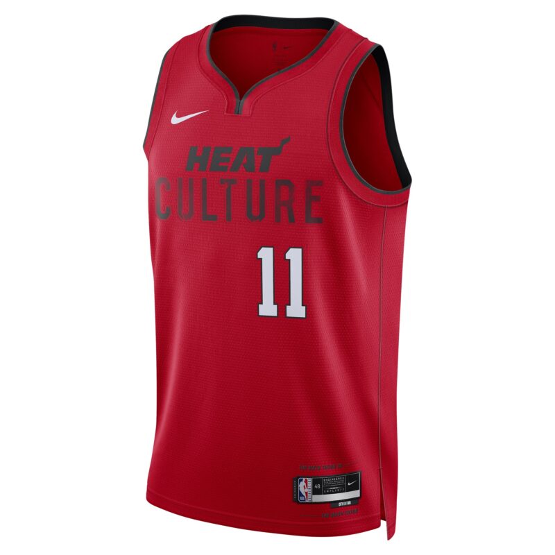 Jaime Jaquez Jr. Miami Heat Unisex 2024/25 Swingman Player Jersey - City Edition - Red - Image 2