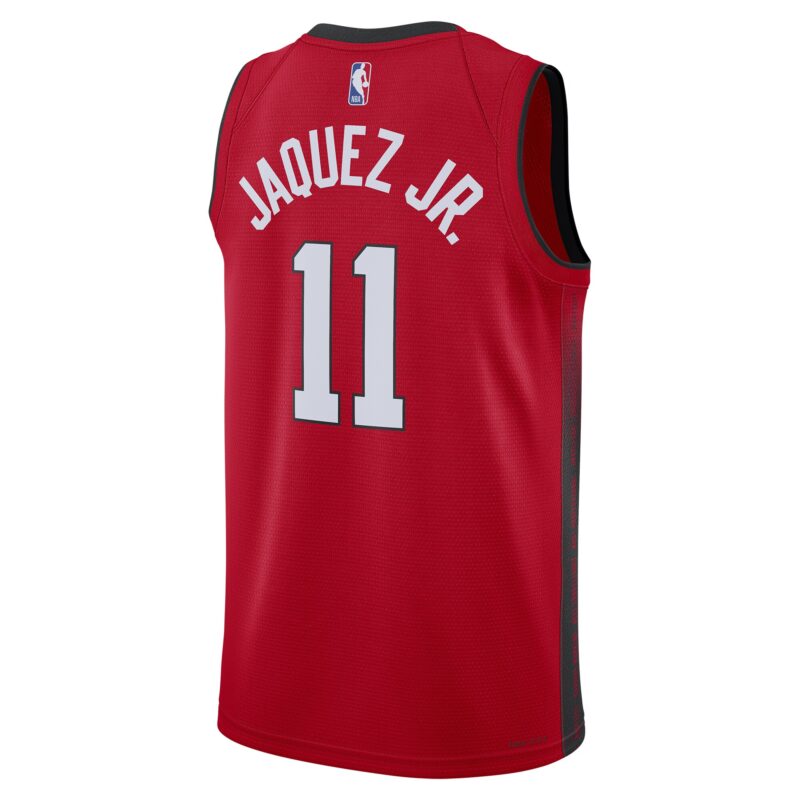 Jaime Jaquez Jr. Miami Heat Unisex 2024/25 Swingman Player Jersey - City Edition - Red - Image 3