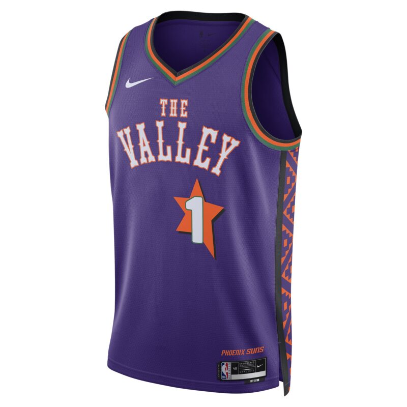 Devin Booker Phoenix Suns Unisex 2024/25 Swingman Player Jersey - City Edition - Purple - Image 2