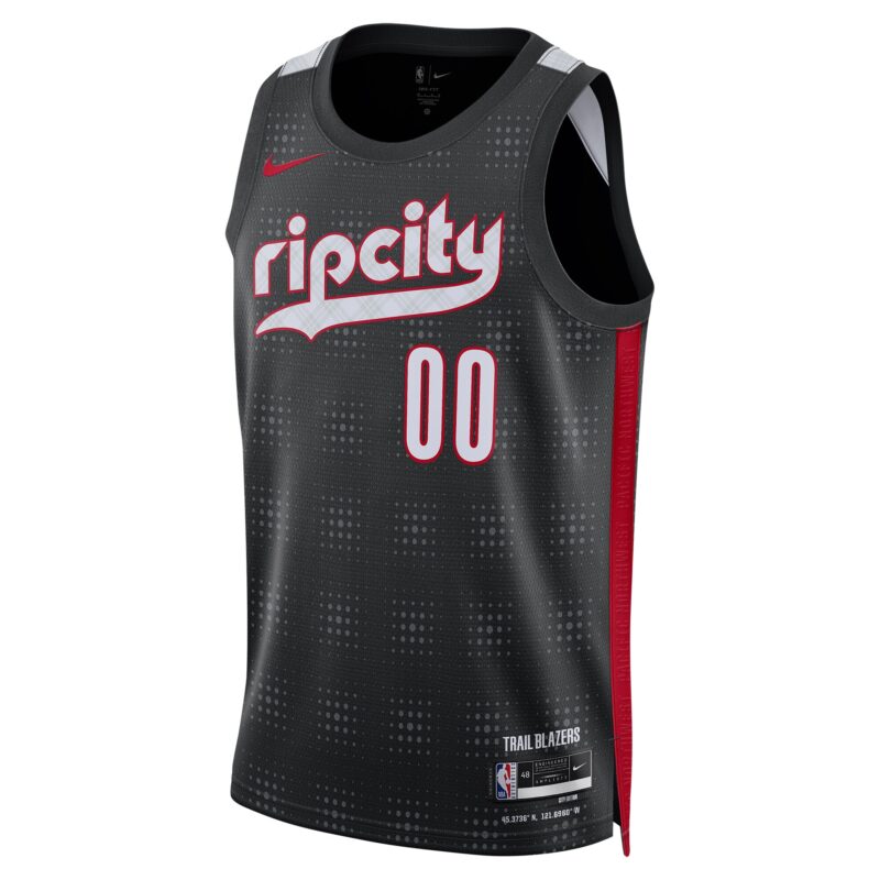 Scoot Henderson Portland Trail Blazers Unisex 2024/25 Swingman Player Jersey - City Edition - Black - Image 2