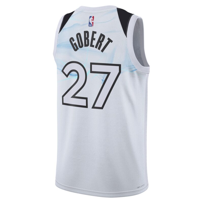 Rudy Gobert Minnesota Timberwolves Unisex 2024/25 Swingman Player Jersey - City Edition - White - Image 3