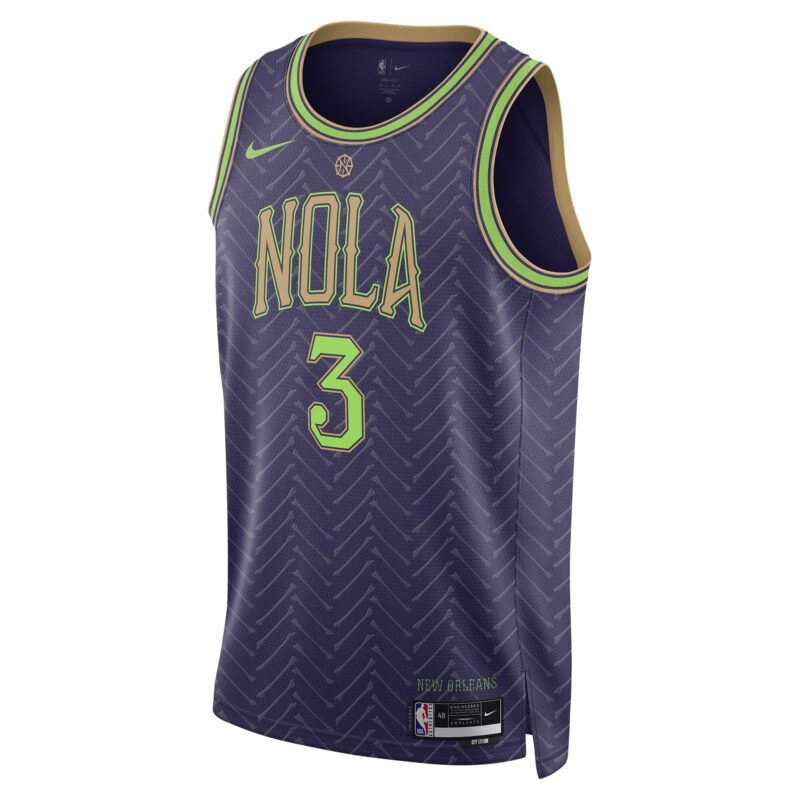 CJ McCollum New Orleans Pelicans Unisex 2024/25 Swingman Player Jersey - City Edition - Purple - Image 2