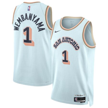 Victor Wembanyama San Antonio Spurs Unisex 2024/25 Swingman Player Jersey - City Edition - Light Blue