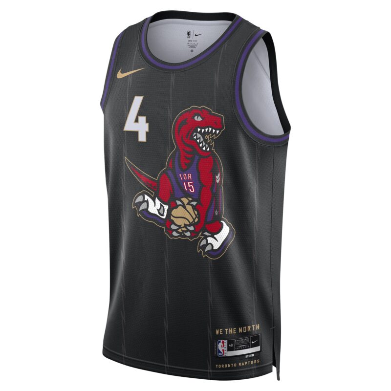 Scottie Barnes Toronto Raptors Unisex 2024/25 Swingman Player Jersey - City Edition - Black - Image 2