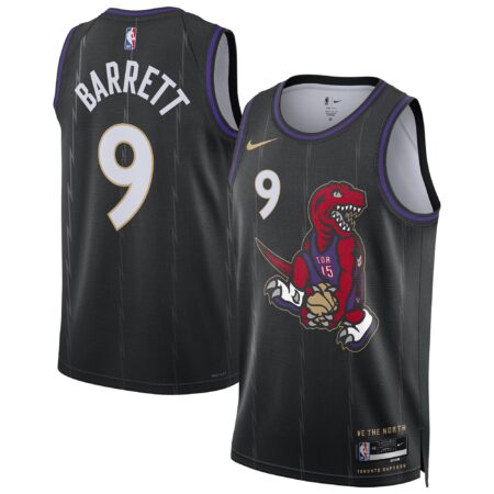 RJ Barrett Toronto Raptors Unisex 2024/25 Swingman Player Jersey - City Edition - Black