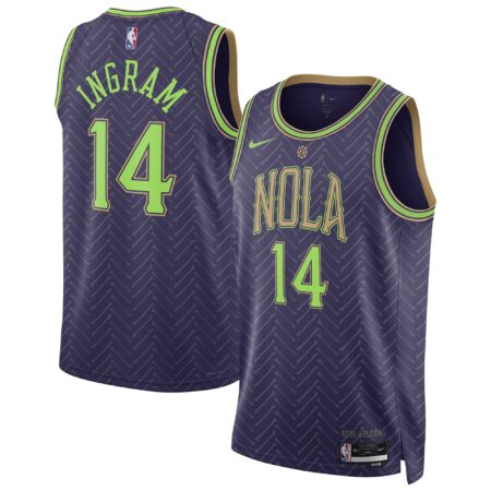 Brandon Ingram New Orleans Pelicans Unisex 2024/25 Swingman Player Jersey - City Edition - Purple