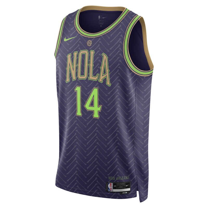 Brandon Ingram New Orleans Pelicans Unisex 2024/25 Swingman Player Jersey - City Edition - Purple - Image 2