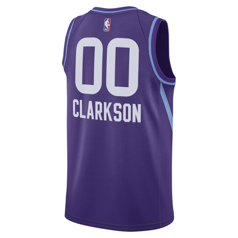Clarkson Utah Jazz Unisex 2024/25 Swingman Player Jersey - City Edition - Purple - Image 3
