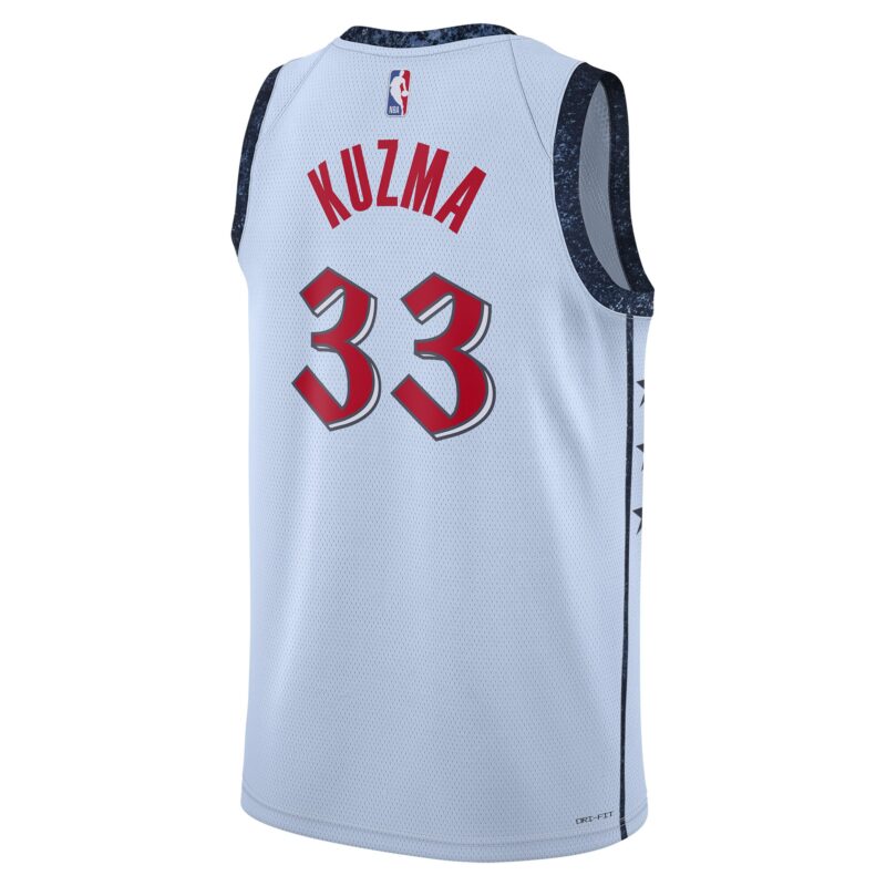 Kyle Kuzma Washington Wizards Unisex 2024/25 Swingman Player Jersey - City Edition - Powder Blue - Image 3