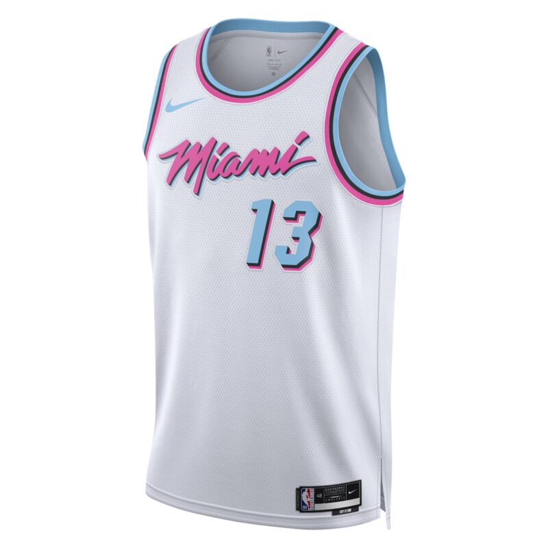 Bam Adebayo Miami Heat Unisex 2024/25 Swingman Player Jersey - City Edition - White - Image 2