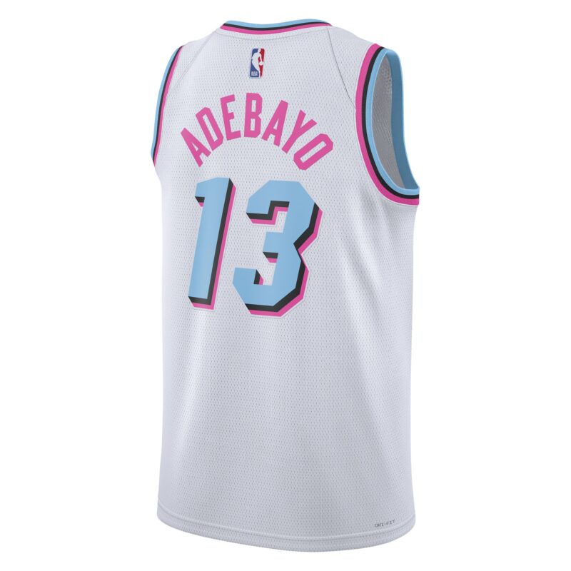 Bam Adebayo Miami Heat Unisex 2024/25 Swingman Player Jersey - City Edition - White - Image 3