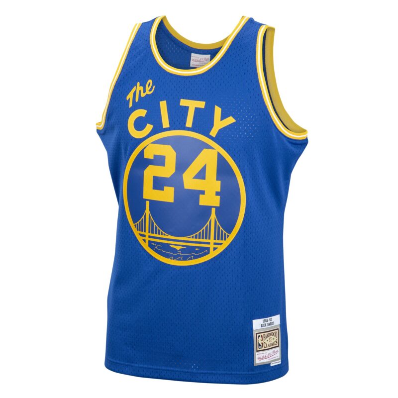 Rick Barry Golden State Warriors Mitchell & Ness 1966/67 Hardwood Classics Swingman Jersey - Royal - Image 2