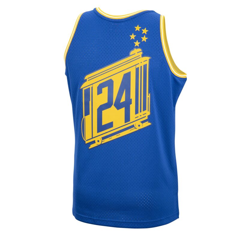 Rick Barry Golden State Warriors Mitchell & Ness 1966/67 Hardwood Classics Swingman Jersey - Royal - Image 3