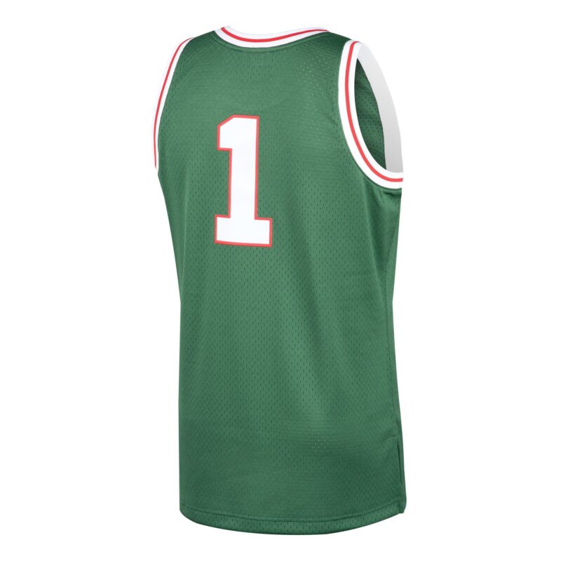 Oscar Robertson Milwaukee Bucks Mitchell & Ness 1970/71 Hardwood Classics Swingman Jersey - Green - Image 3