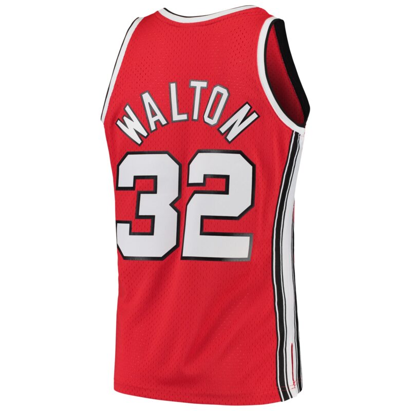 Bill Walton Portland Trail Blazers Mitchell & Ness 1976/77 Hardwood Classics Swingman Jersey - Red - Image 3