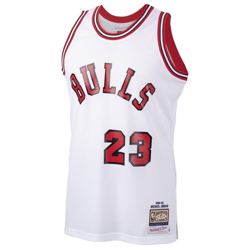 Michael Chicago Bulls Mitchell & Ness 1984/85 Hardwood Classics Rookie Jersey - White - Image 2