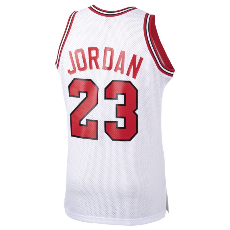Michael Chicago Bulls Mitchell & Ness 1984/85 Hardwood Classics Rookie Jersey - White - Image 3