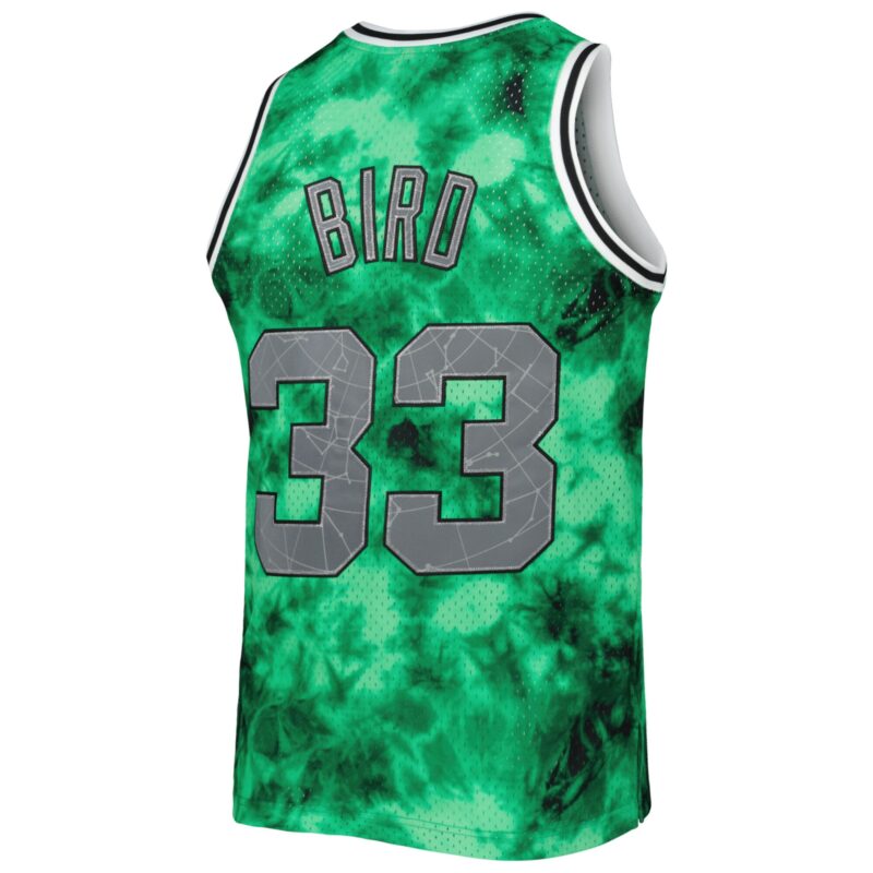 Larry Bird Boston Celtics Mitchell & Ness 1985/86 Galaxy Swingman Jersey - Kelly Green - Image 3