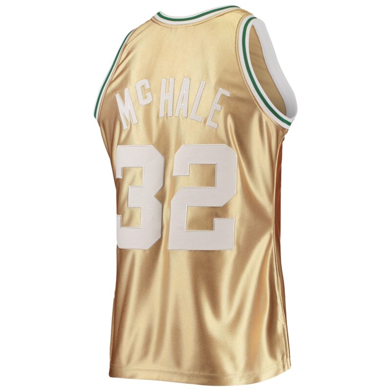 Kevin McHale Boston Celtics Mitchell & Ness 75th Anniversary 1985/86 Hardwood Classics Swingman Jersey - Gold - Image 3