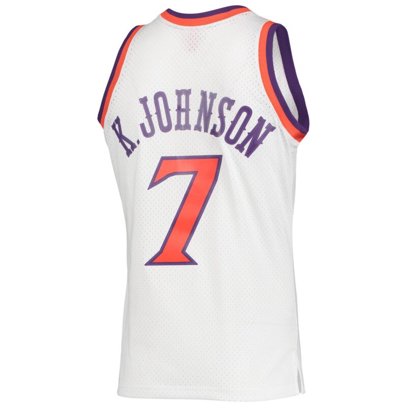 Kevin Johnson Phoenix Suns Mitchell & Ness 1988/89 Hardwood Classics Swingman Jersey - White - Image 3