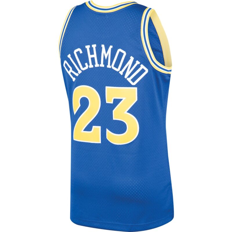 Mitch Richmond Golden State Warriors Mitchell & Ness 1990/91 Hardwood Classics Swingman Jersey - Royal - Image 3