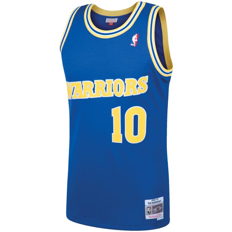 Tim Hardaway Golden State Warriors Mitchell & Ness 1990/91 Hardwood Classics Swingman Jersey - Royal - Image 2