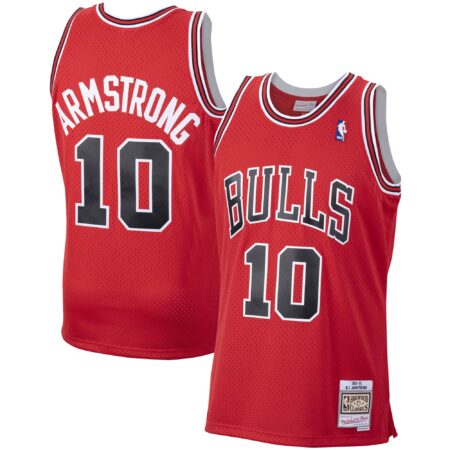 B. J. Armstrong Chicago Bulls Mitchell & Ness 1990/91 Hardwood Classics Swingman Jersey - Red