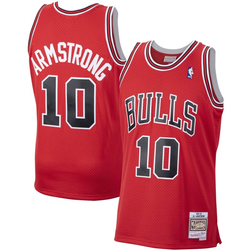 B. J. Armstrong Chicago Bulls Mitchell & Ness 1990/91 Hardwood Classics Swingman Jersey - Red
