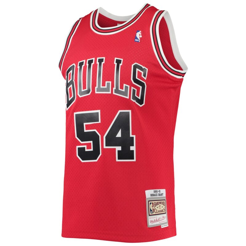 Horace Grant Chicago Bulls Mitchell & Ness 1990/91 Throwback Dark Swingman Jersey - Red - Image 2