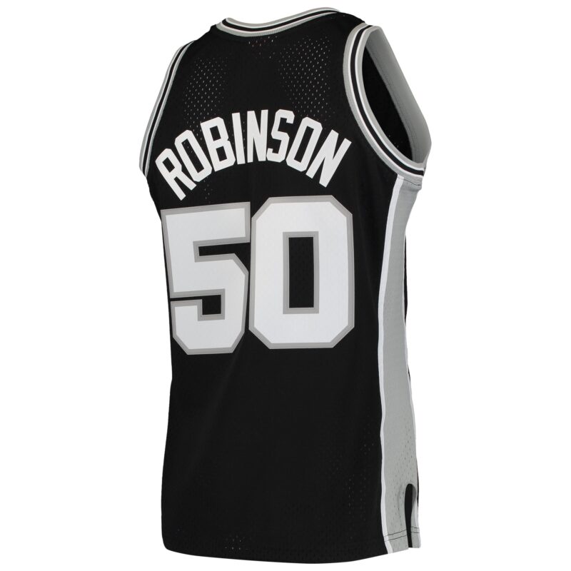 David Robinson San Antonio Spurs Mitchell & Ness 1991/92 Hardwood Classics Swingman Jersey - Black - Image 3