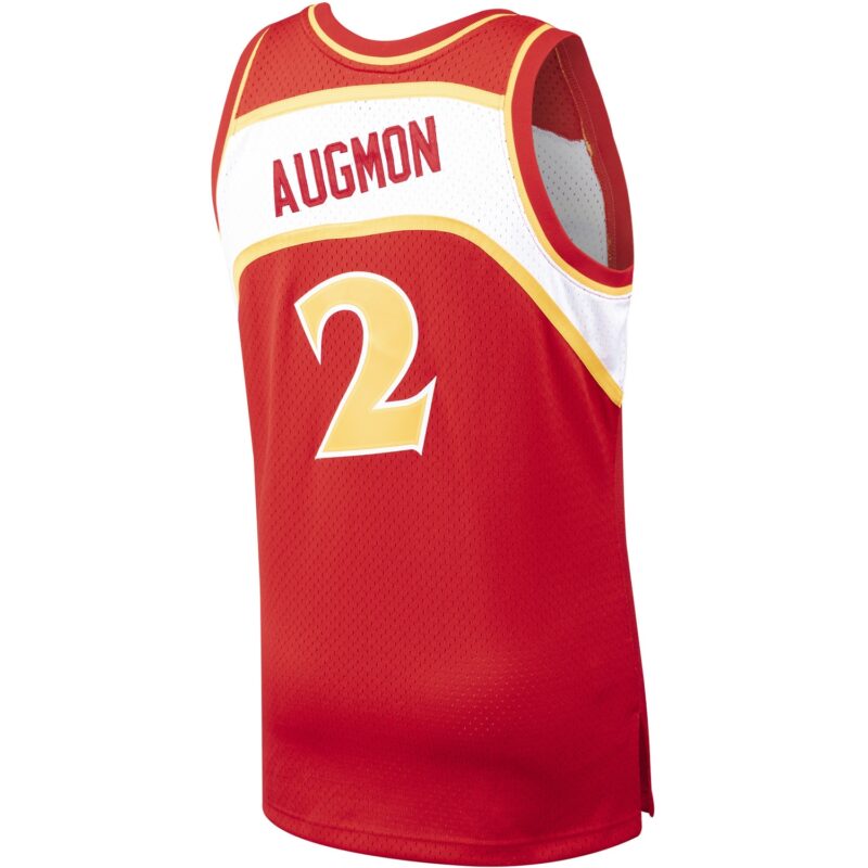 Stacey Augmon Atlanta Hawks Mitchell & Ness 1991/92 Hardwood Classics Swingman Jersey - Red - Image 3
