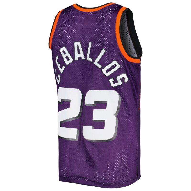 Cedric Ceballos Phoenix Suns Mitchell & Ness 1992/93 Hardwood Classics Swingman Jersey - Purple - Image 3