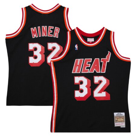 Harold Miner Miami Heat Mitchell & Ness 1992/93 Hardwood Classics Swingman Throwback Jersey - Black