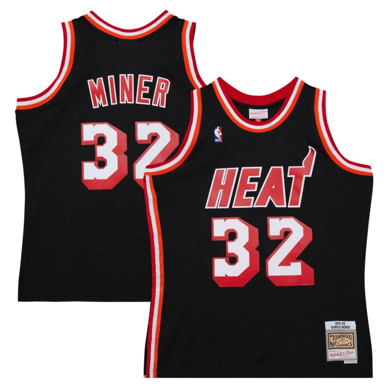 Harold Miner Miami Heat Mitchell & Ness 1992/93 Hardwood Classics Swingman Throwback Jersey - Black