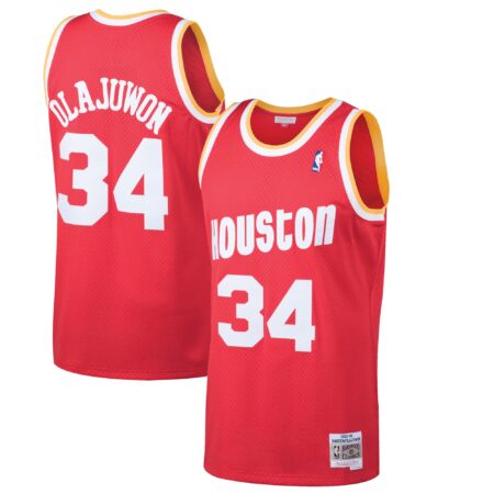 Hakeem Olajuwon Houston Rockets Mitchell & Ness 1993/94 Hardwood Classics Swingman Jersey - Red