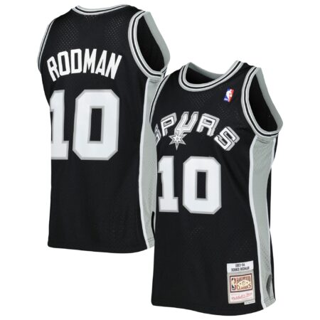 Dennis Rodman San Antonio Spurs Mitchell & Ness 1993/94 Hardwood Classics Swingman Jersey - Black
