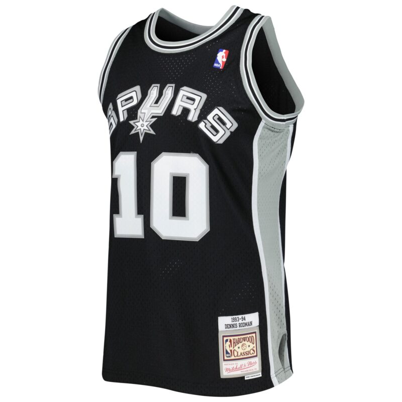 Dennis Rodman San Antonio Spurs Mitchell & Ness 1993/94 Hardwood Classics Swingman Jersey - Black - Image 2