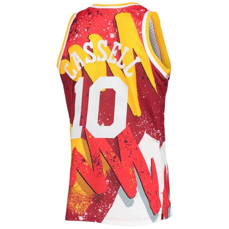 Sam Cassell Houston Rockets Mitchell & Ness Hardwood Classics 1993/94 Hyper Hoops Swingman Jersey - Red - Image 3
