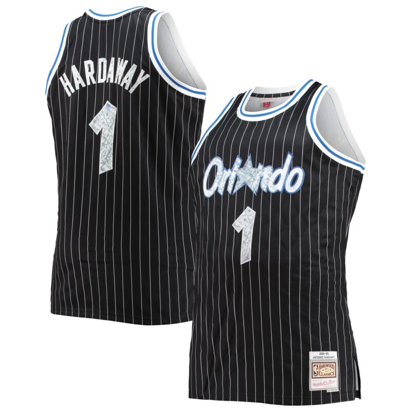 Penny Hardaway Orlando Magic Mitchell & Ness Big & Tall 1994/95 Basketball 75th Anniversary Diamond Swingman Jersey - Black