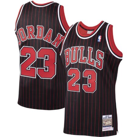 Michael Chicago Bulls Mitchell & Ness 1995/96 Hardwood Classics Jersey - Black