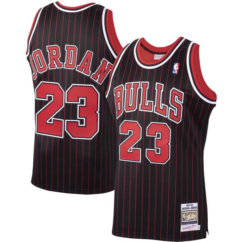 Michael Chicago Bulls Mitchell & Ness 1995/96 Hardwood Classics Jersey - Black