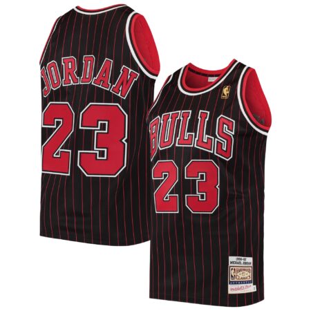 Michael Chicago Bulls Mitchell & Ness 1996/97 Hardwood Classics Jersey - Black