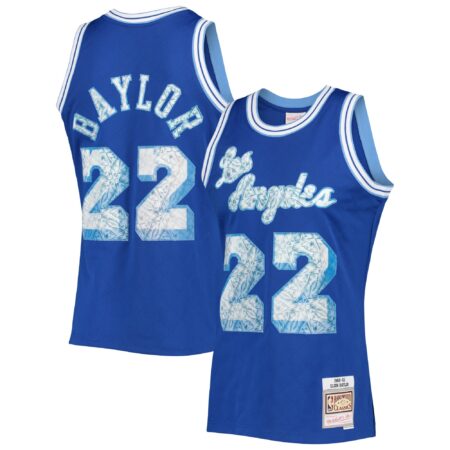 Elgin Baylor Los Angeles Lakers Mitchell & Ness 1996/97 Hardwood Classics Basketball 75th Anniversary Diamond Swingman Jersey - Royal