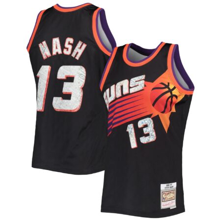 Steve Nash Phoenix Suns Mitchell & Ness 1996/97 Hardwood Classics Basketball 75th Anniversary Diamond Swingman Jersey - Black