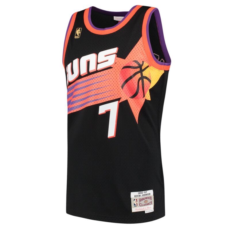 Kevin Johnson Phoenix Suns Mitchell & Ness 1996/97 Hardwood Classics Swingman Jersey - Black - Image 2