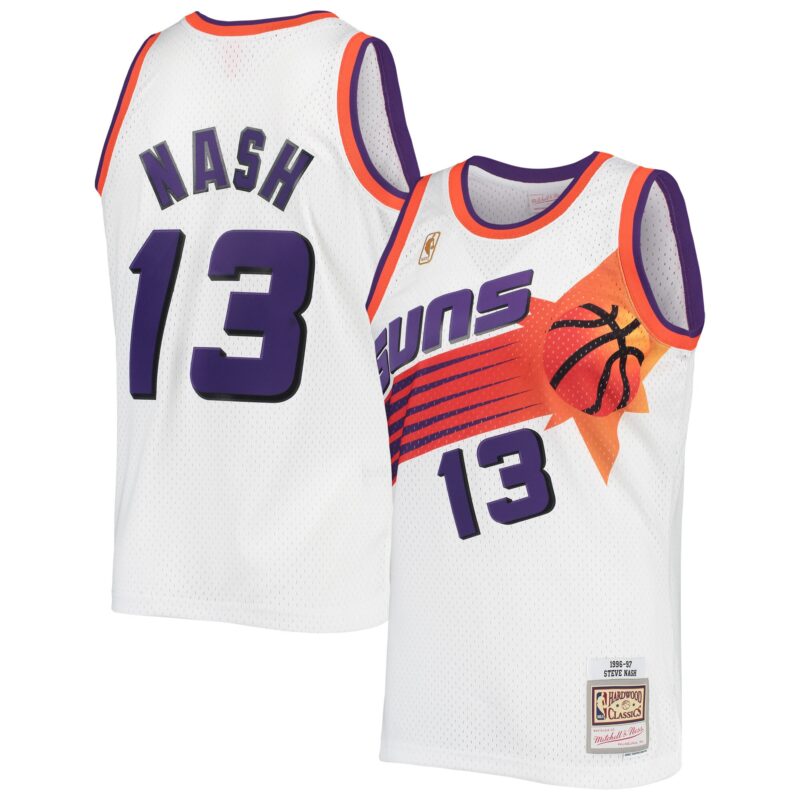 Steve Nash Phoenix Suns Mitchell & Ness 1996/97 Hardwood Classics Swingman Jersey - White